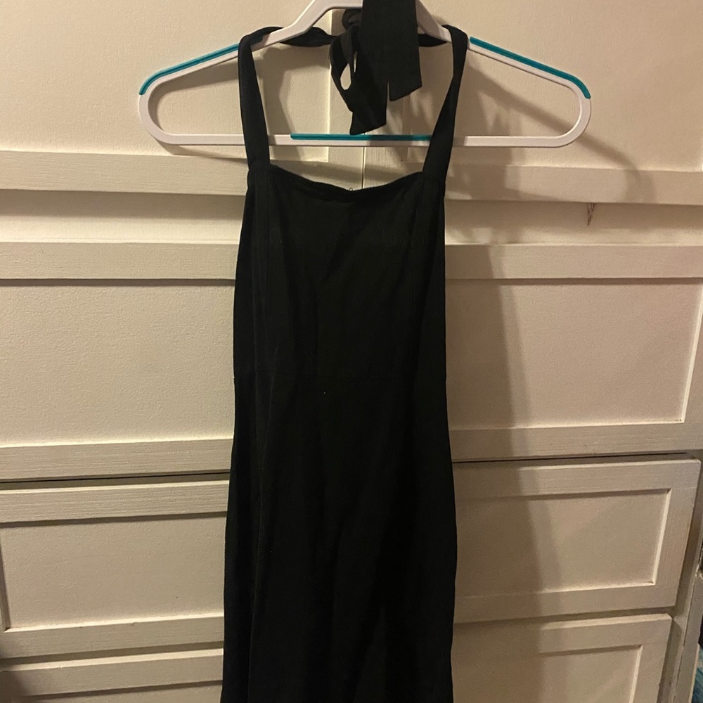 Black halter dress